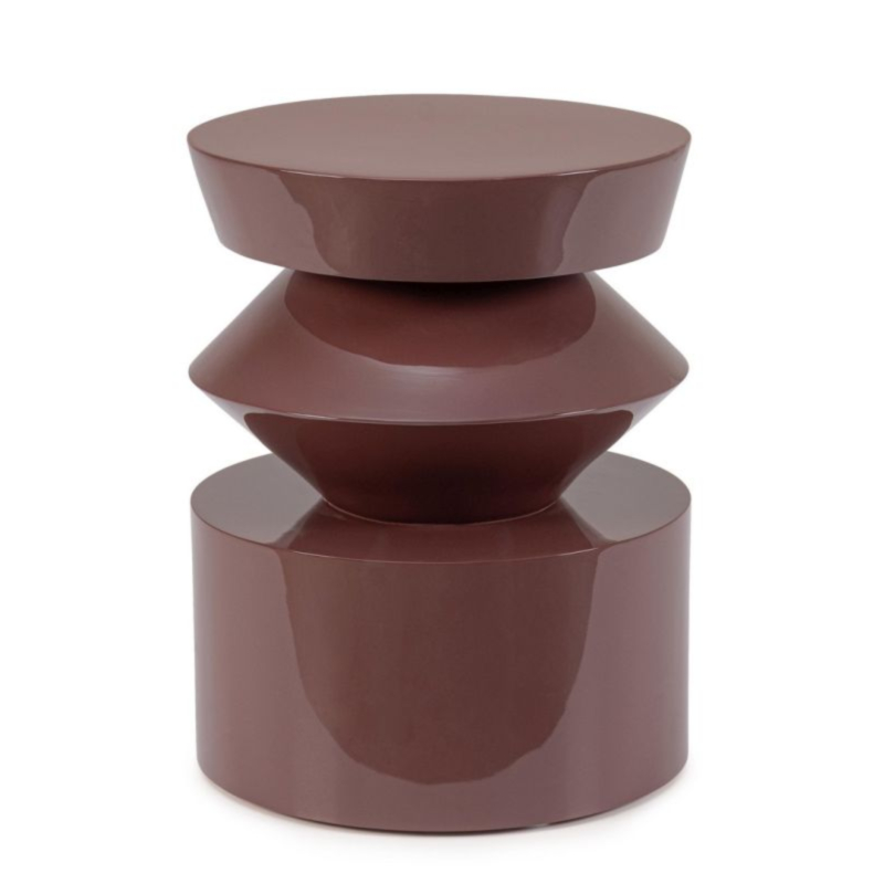 OTILIA BRICK CONTOUR COFFEE TABLE