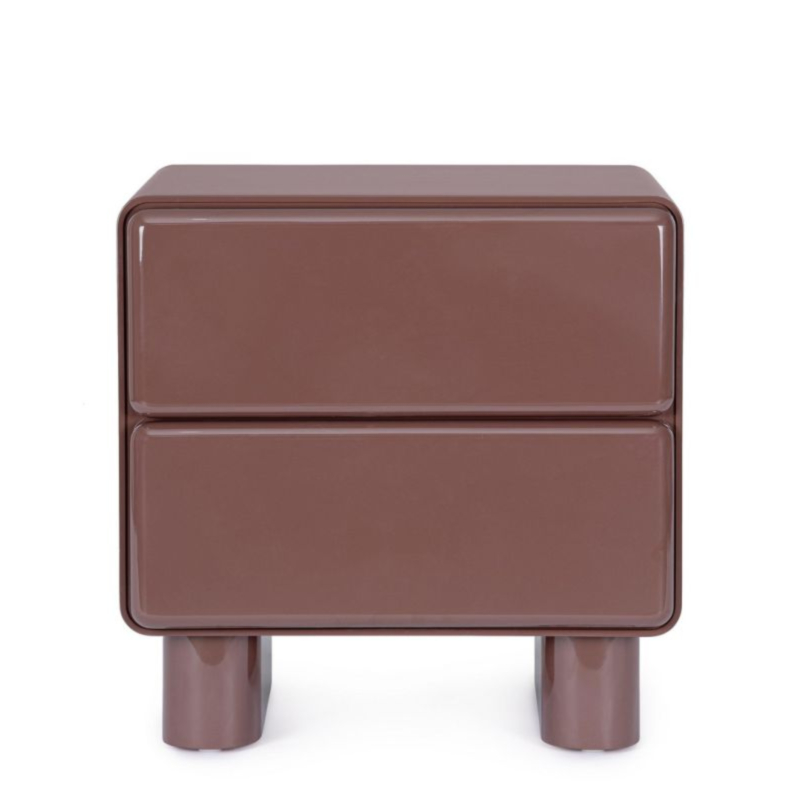 OTILIA BRICK BEDSIDE TABLE 2DR