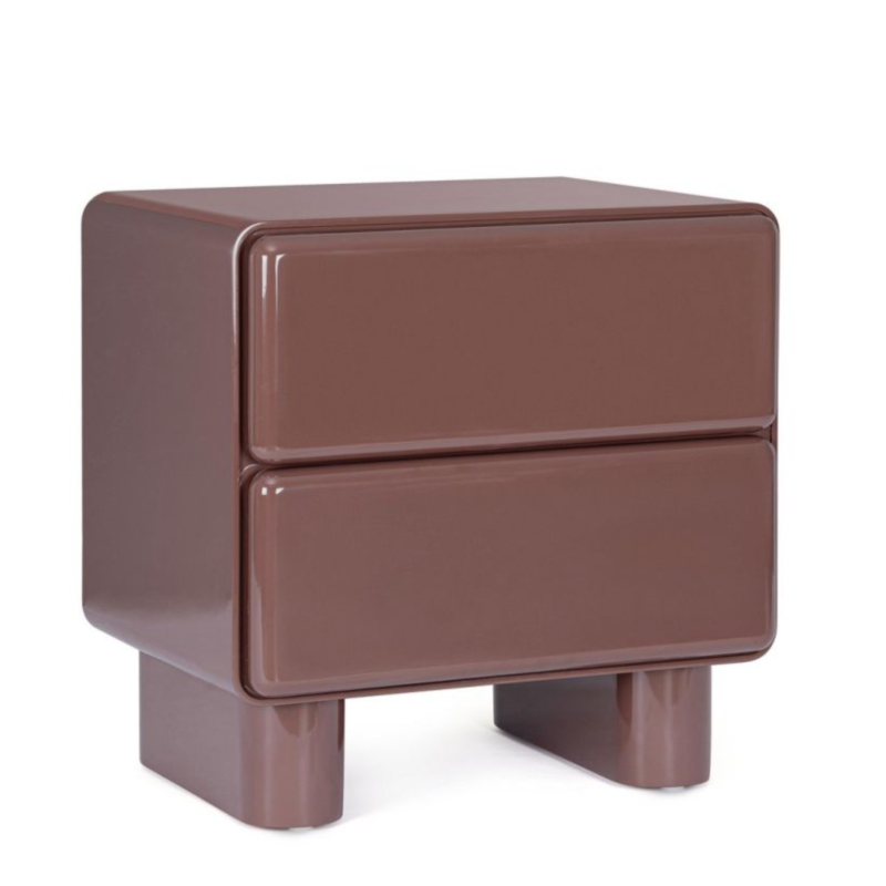 OTILIA BRICK BEDSIDE TABLE 2DR