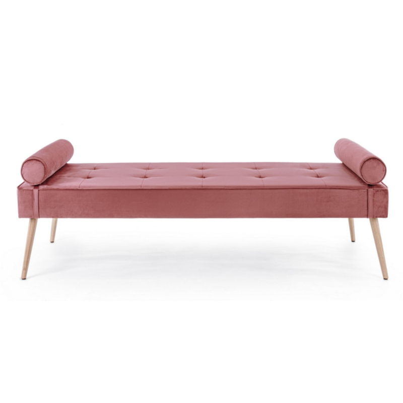 DAYBED IN VELLUTO ROSA ANTICO - GJSEL