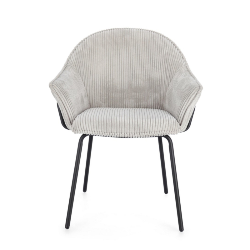 SEDIA C-BR CASSIDY NERO/GRIGIO CHIARO