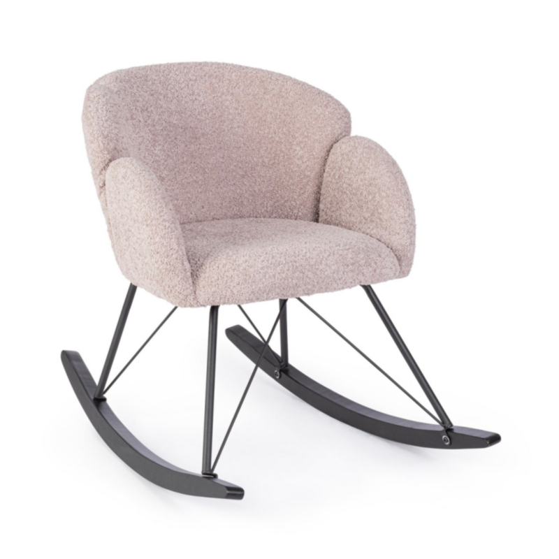 SILLÓN MECEDOR SIBILLA ROSA ANTIGUO