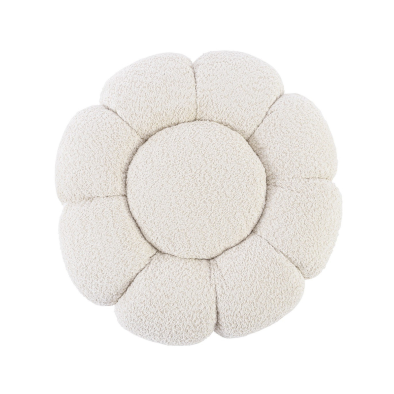 POUF EFFETTO BOUCLE' NATURALE - FLOREL