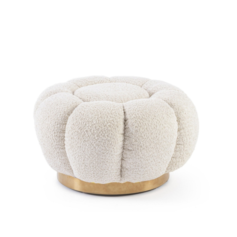POUF FLOREL NATURAL
