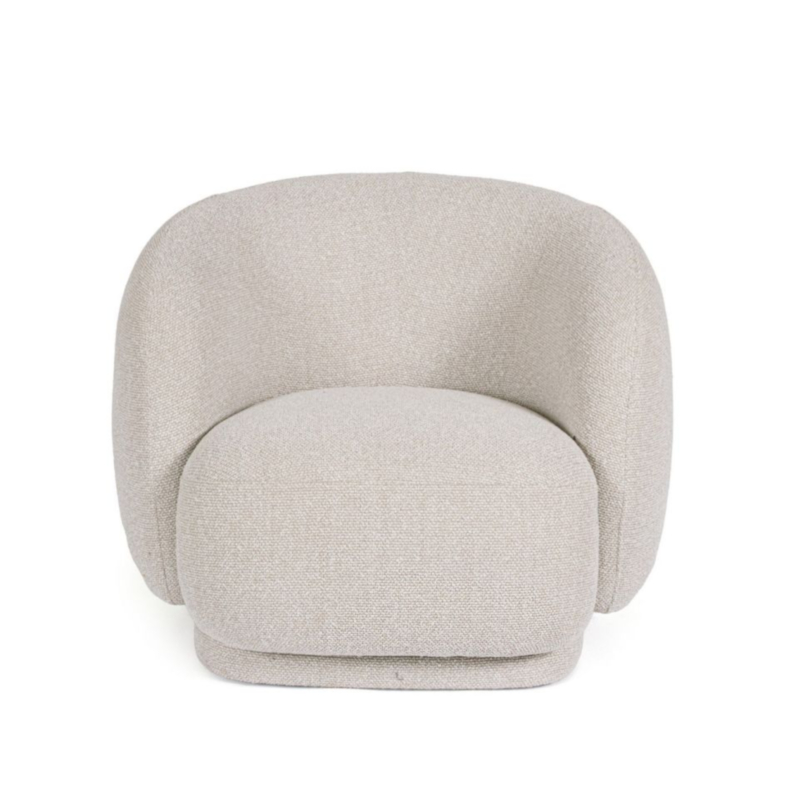 POLTRONA GIREVOLE BRITTANY NATURALE