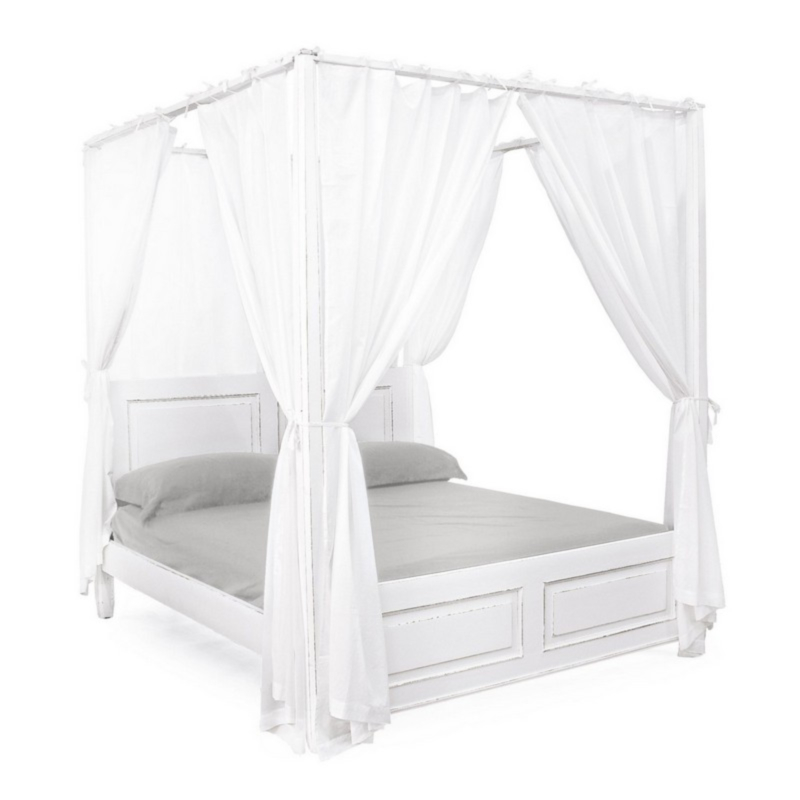 COLETTE DOUBLE BED W-CURTAINS