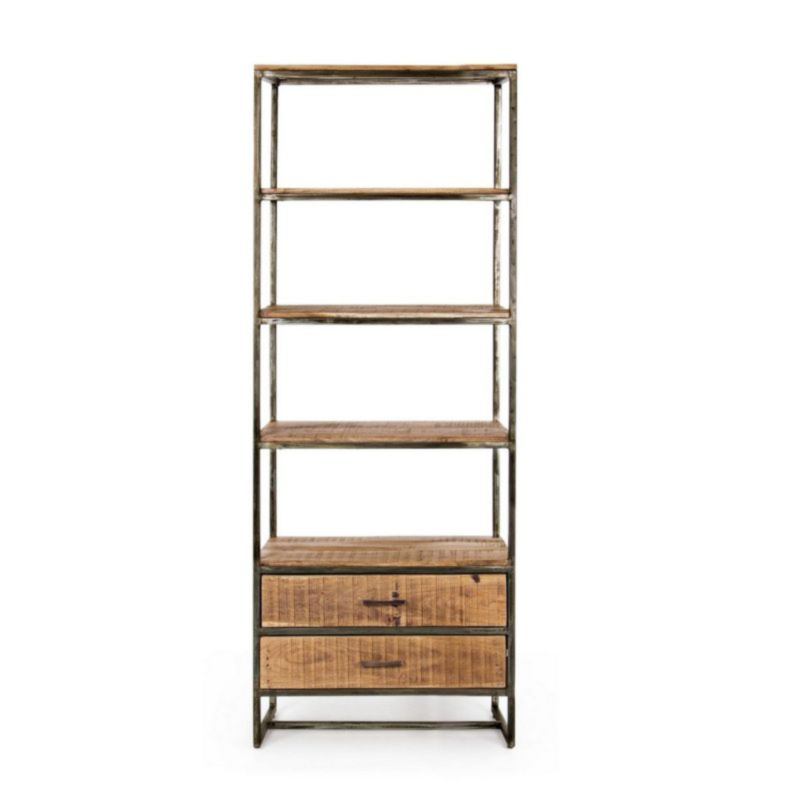 LIBRERIA IN LEGNO 2 CASSETTI - ELMER