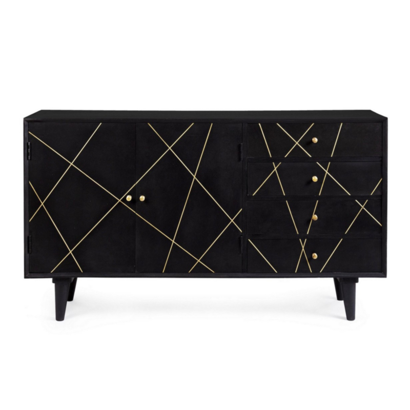 CREDENZA IN LEGNO 2 ANTE - LINEAS