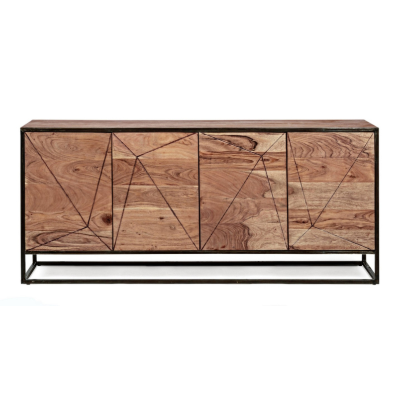 CREDENZA IN LEGNO 4 ANTE - EGON