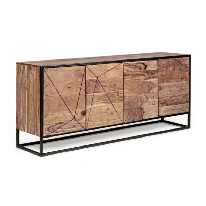 CREDENZA IN LEGNO 4 ANTE - EGON
