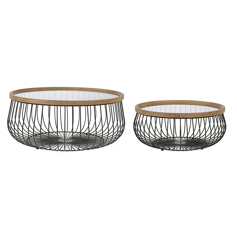 2ER SET COUCHTISCH SHILA RU D100