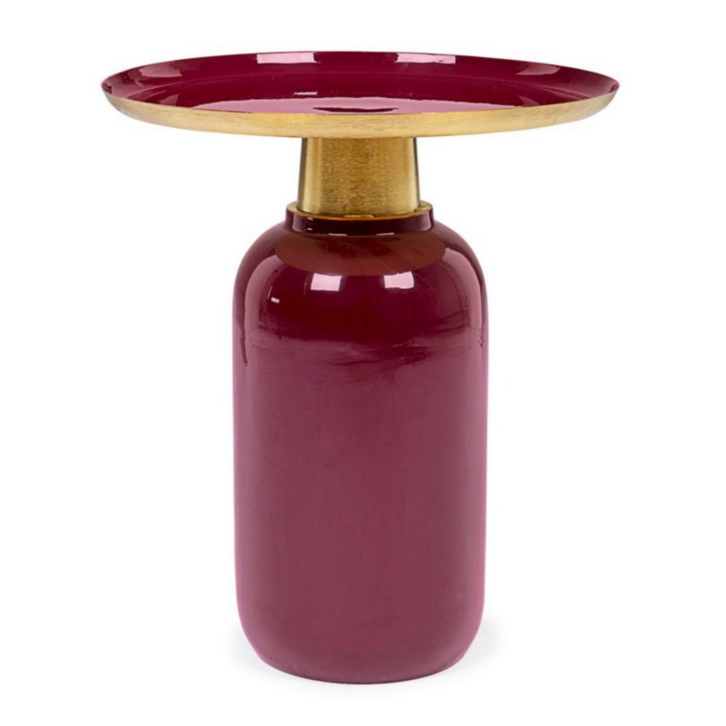 TABLE D'APPOINT NALIMA BURGUNDY D40.5