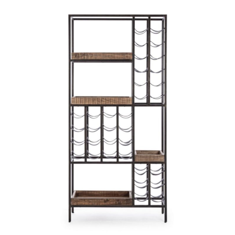 MOBILE PORTABOTTIGLIE IN ACCIAIO - ELMER