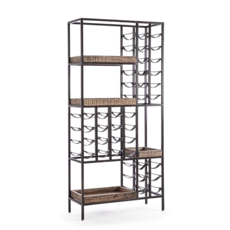 MOBILE PORTABOTTIGLIE IN ACCIAIO - ELMER