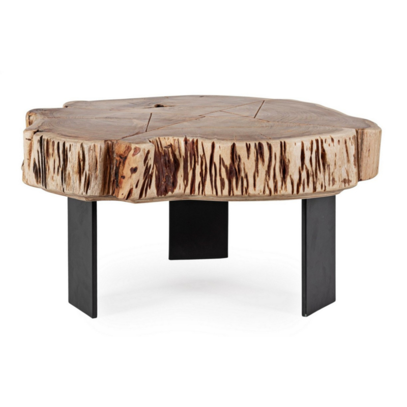 KEVAL NATURAL COFFEE TABLE 70X65