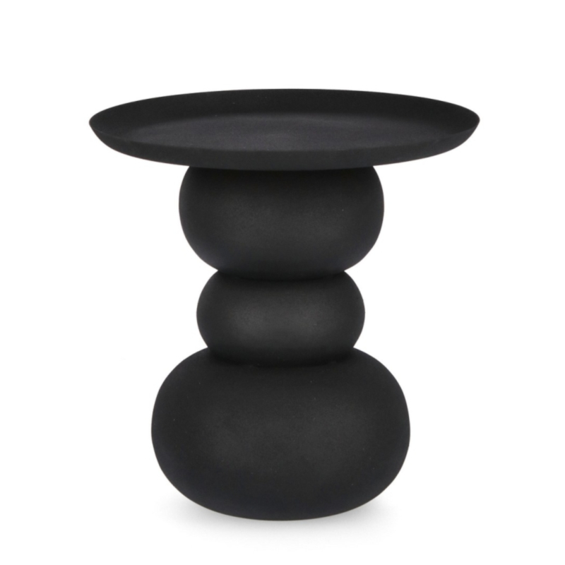 TAVOLINO IN ACCIAIO NERO - ALPA