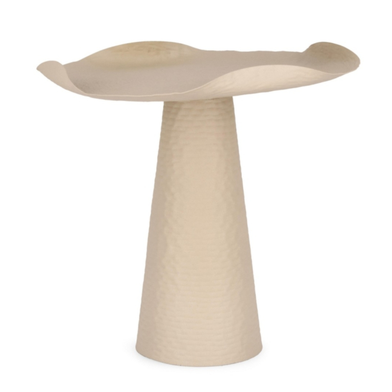 TAVOLINO IN METALLO BEIGE - LALITA