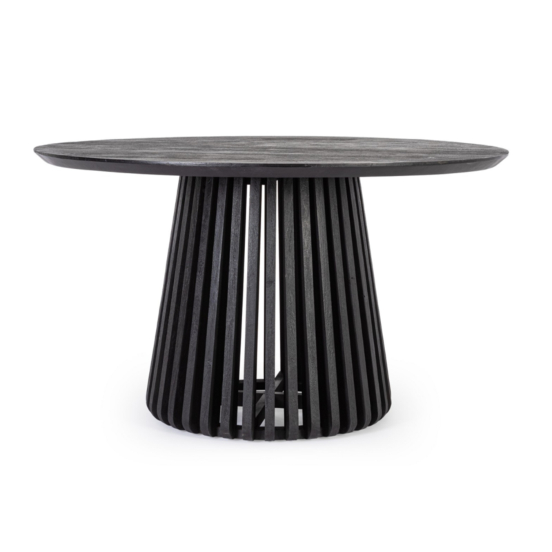 TAVOLO IN LEGNO NERO D130 - ODION