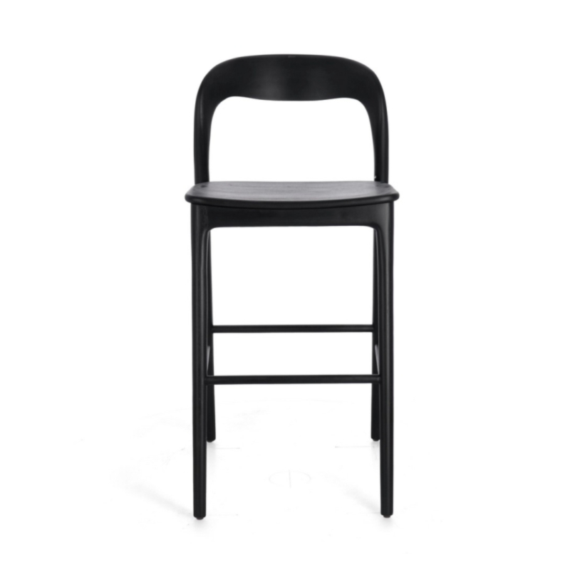 MILEY BLACK BAR STOOL