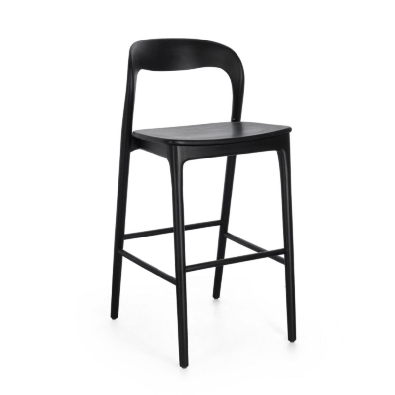 MILEY BLACK BAR STOOL