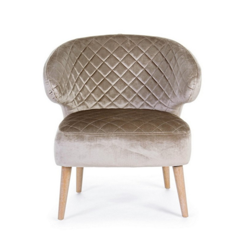 BERTRAND TAUPE CHAIR