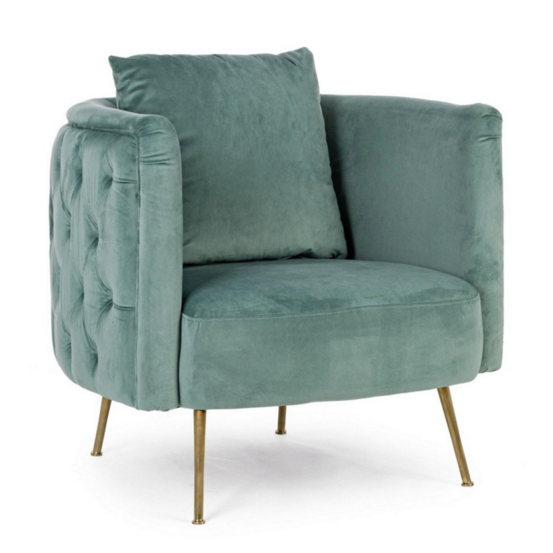 POLTRONA BLU TURCHESE - TENBURY