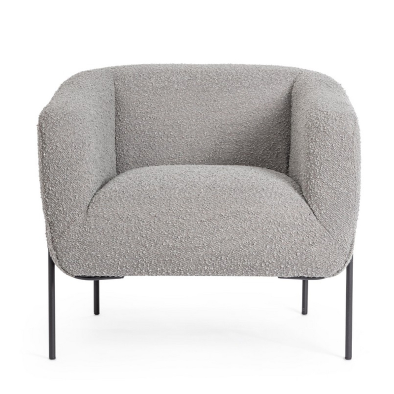 SESSEL CLAUDINE GRAU BOUCLE'