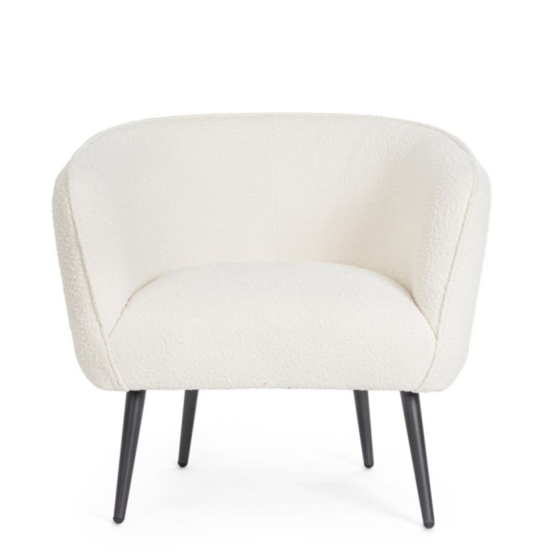 SILLÓN AVRIL BLANCO BUCLÉ