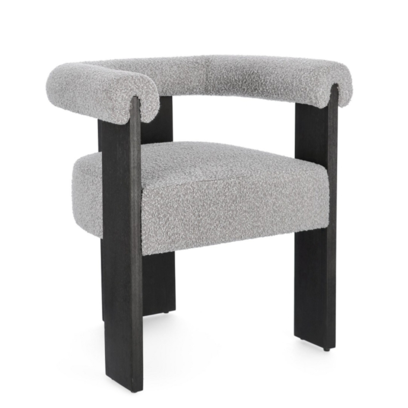 CHAISE AC-ACC AGAPE NOIR/GRIS