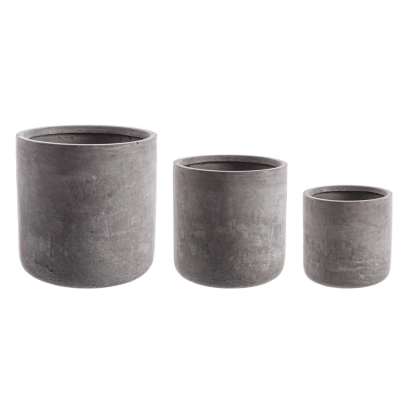 SET3 MACETERO CEMENT CILINDRO GRIS