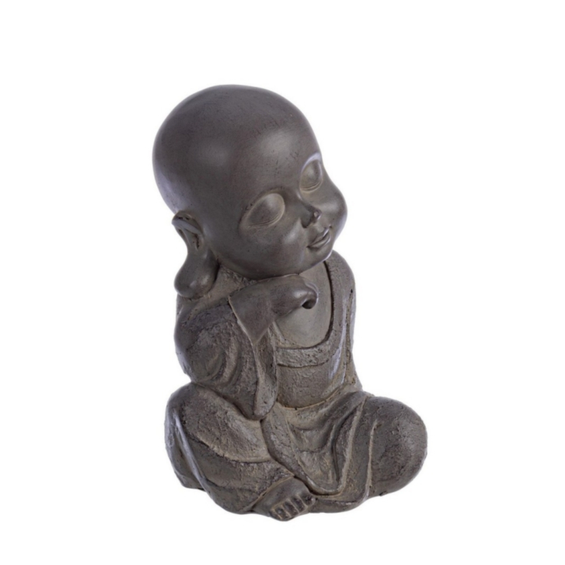 DECORAZIONE IN FIBRA DI ARGILLA - BUDDHA SERENO