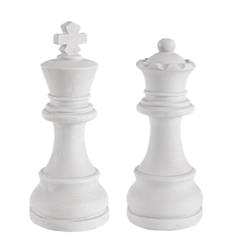 DECORACIÓN CHESS RE-RÉINA BLANCO SURT2