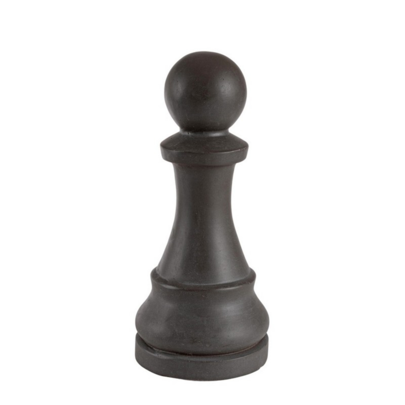 CHESS ANTHRACITE PAWN DECORATION