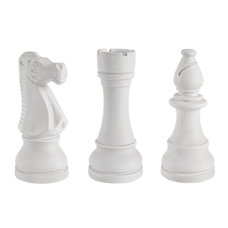 DEKORATION SCHACH WEISS SORT3