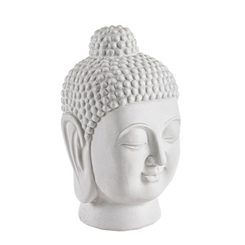 DECORAZIONE PATTAYA TESTA BUDDHA BIANCO