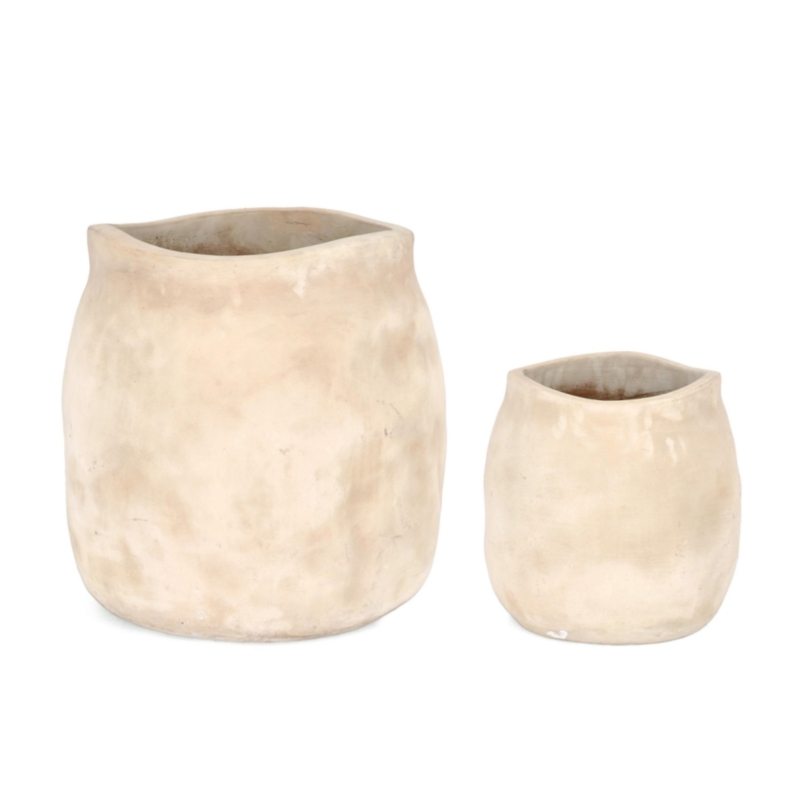 SET2 P.VASO MINH SAGOMATO TERRACOT CHIAR
