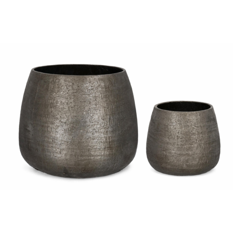 SET2 P.VASO EMEI BOMBATO GRIGIO