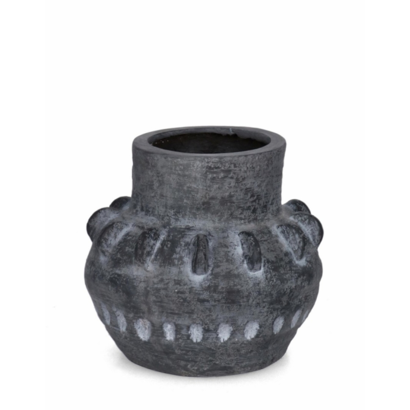 VASENH. BUCCHERO RUND GRAU D32