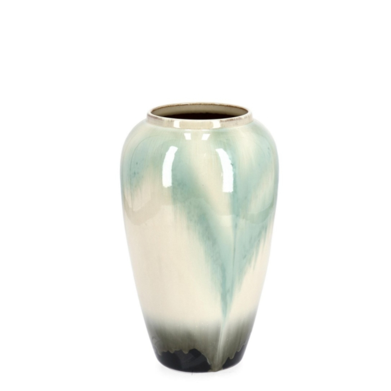 P.VASO COIRA BOMBATO BIANCO AZZURRO H40