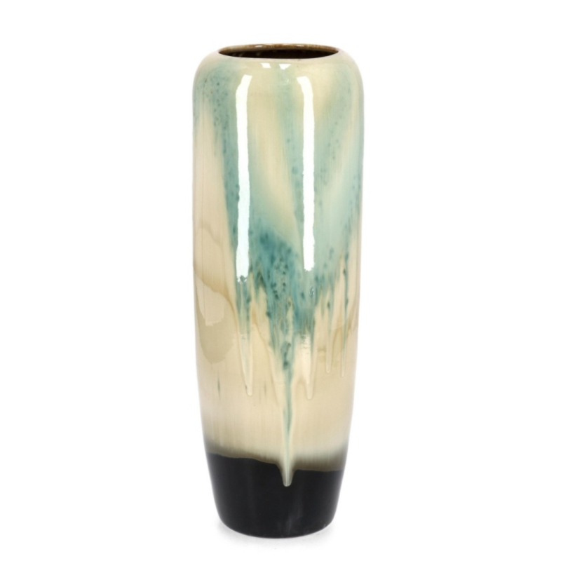 P.VASO COIRA SVASATO BIANCO AZZURRO H60