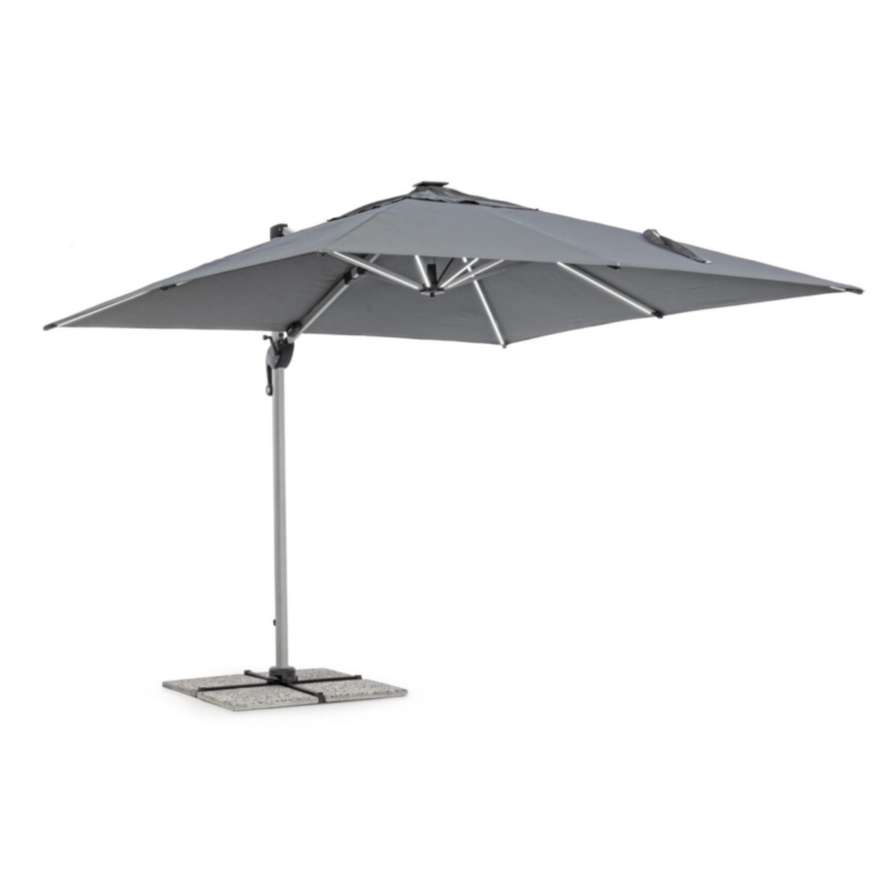 SOMBRILLA EX. INES 3X3 ANO-GRIS OSC LED