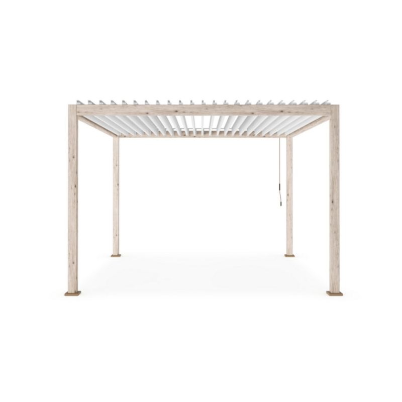 PERGOLA OCEAN 3.6X3.6 RUSTIC-BIANCO