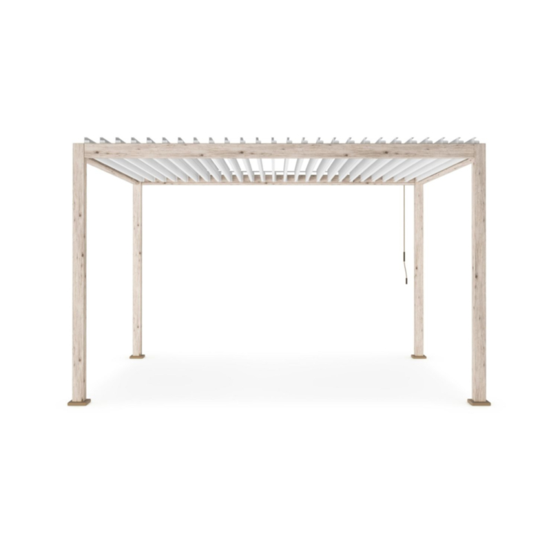 PÉRGOLA OCEAN 3X4 RUSTIC-BLANCO