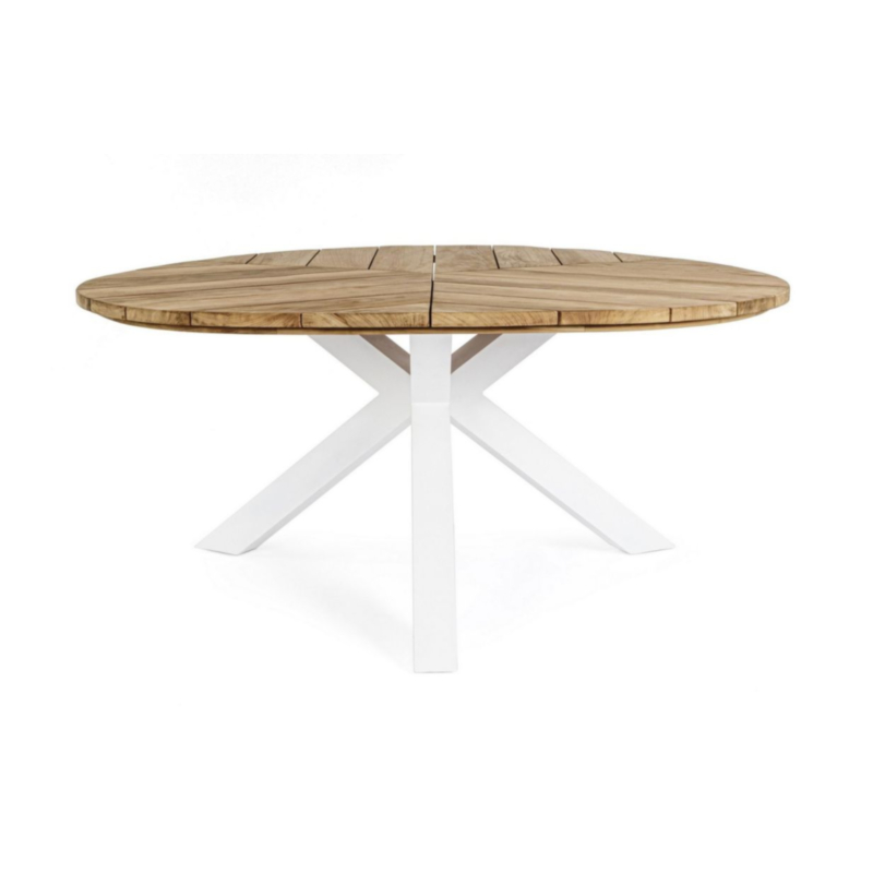 TAVOLO IN TEAK BIANCO RT01 - PALMDALE