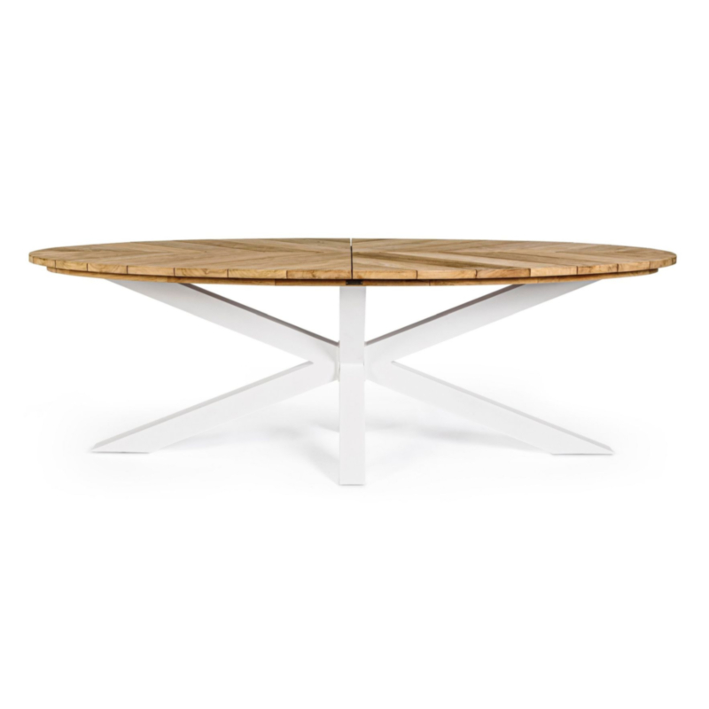 TAVOLO IN TEAK BIANCO RT01 - PALMDALE
