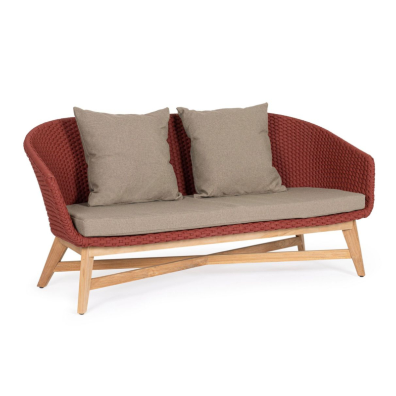 SOFA 2PL M-ARM COACHELLA SCARLET