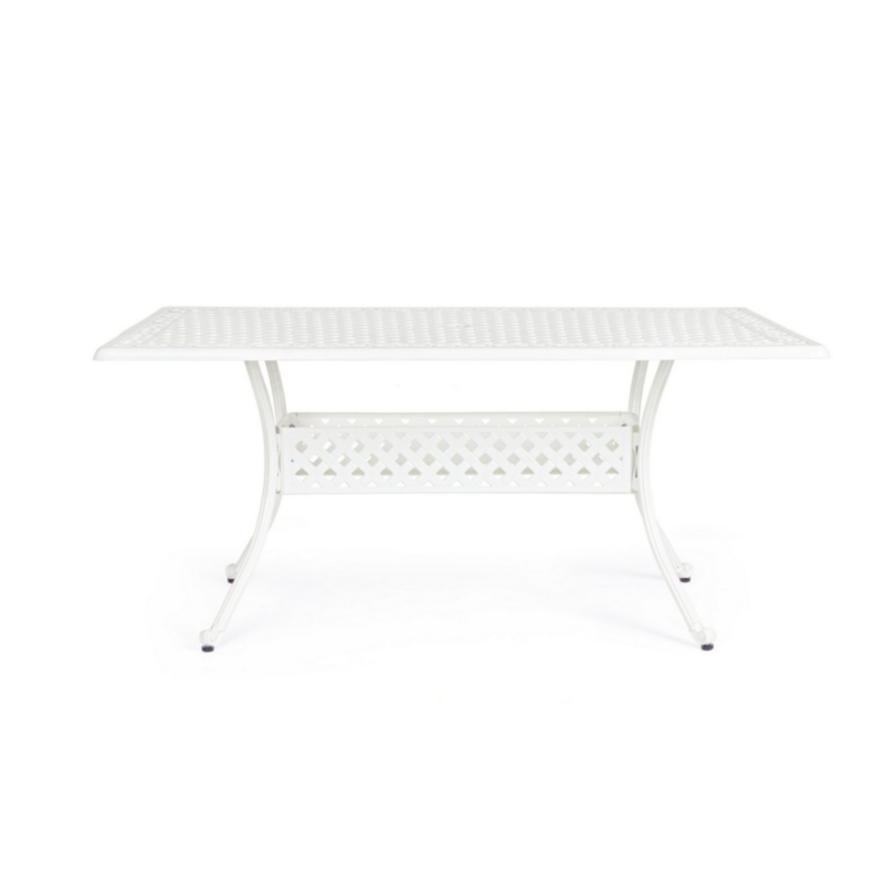 IVREA RECT WHITE TABLE 160X90