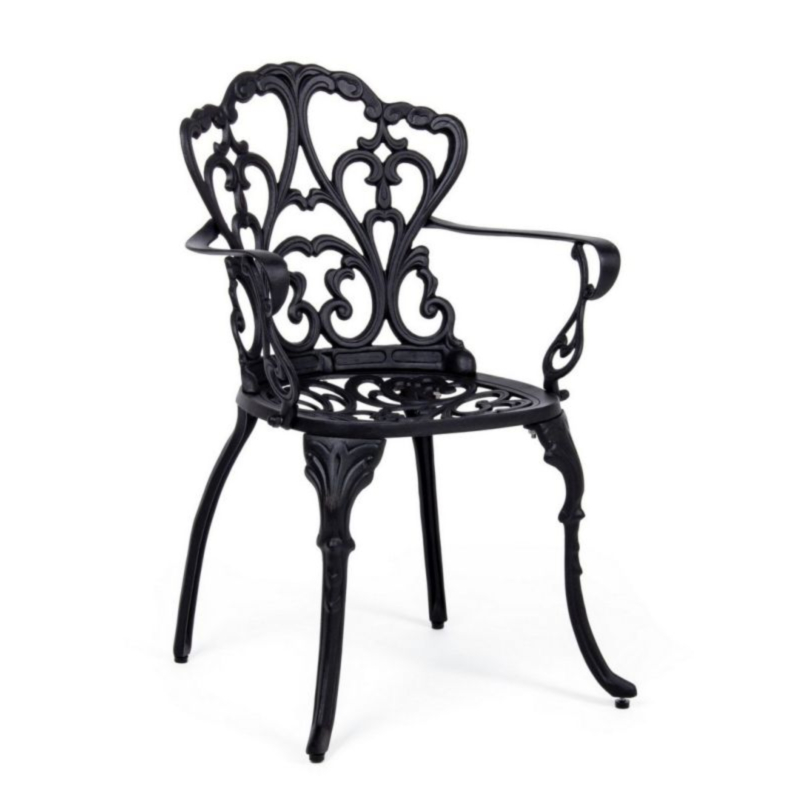 SEDIA IN ALLUMINIO ANTRACITE - VICTORIA