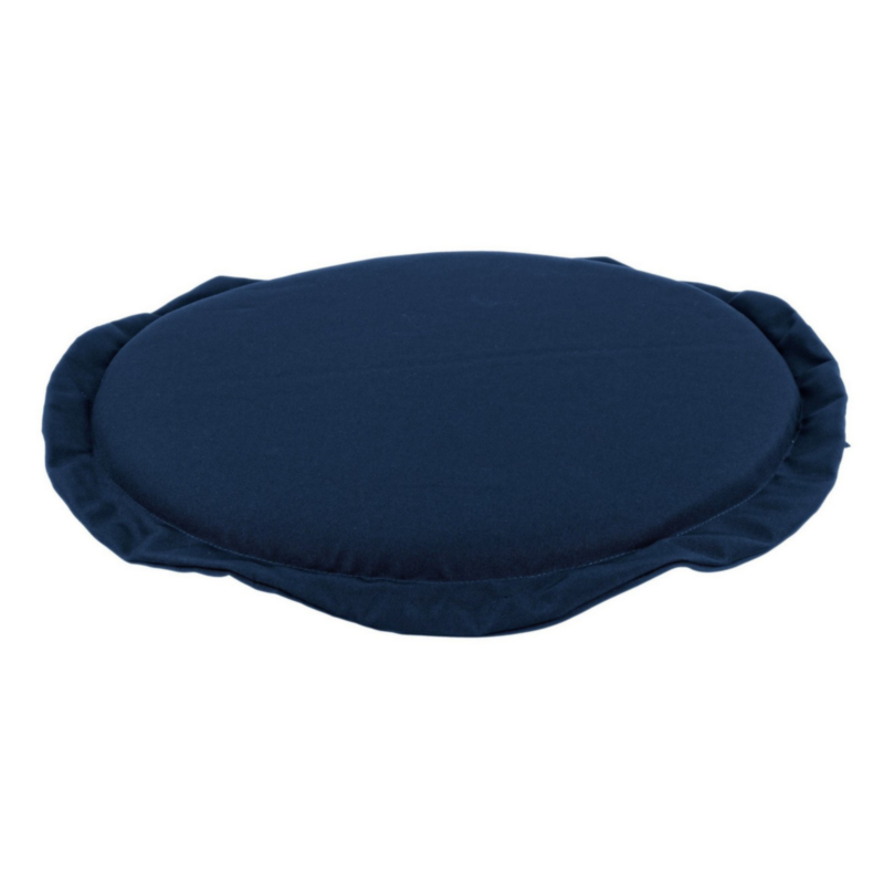 COUSSIN BLEU ASSISE RONDE POLY180