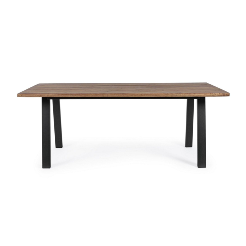 TAVOLO IN LEGNO ANTRACITE 200X100 - OSLO FSC